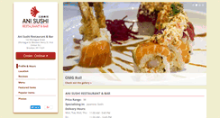 Desktop Screenshot of anisushirestaurant.com
